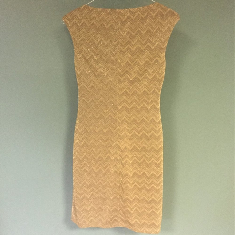 Chaps Dress - Gold Pattern - Picture 2 of 2